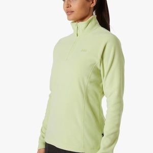 Columbia lime green fleece long sleeve top